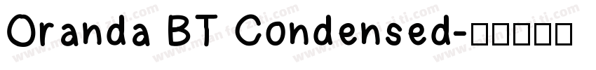 Oranda BT Condensed字体转换